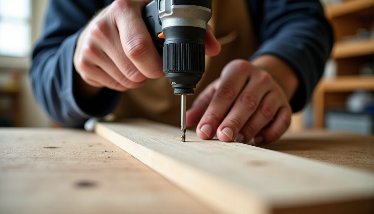 Pré-perçage et contrôle du couple : les astuces essentielles pour visser dans le bois sans le craquer